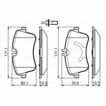 Σετ τακάκια BOSCH 0 986 424 517